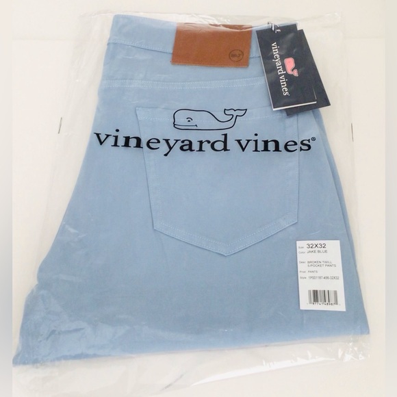 NEW VINEYARD VINES Pants Stretch - Jade Blue - NWT In Package - Picture 1 of 12